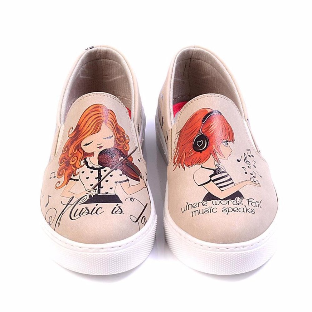 Goby Shoes - Violinist Girl Musical Sneakers